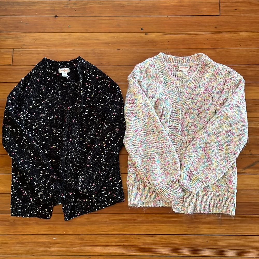 Cat and Jack cardigans (2) in size 7/8